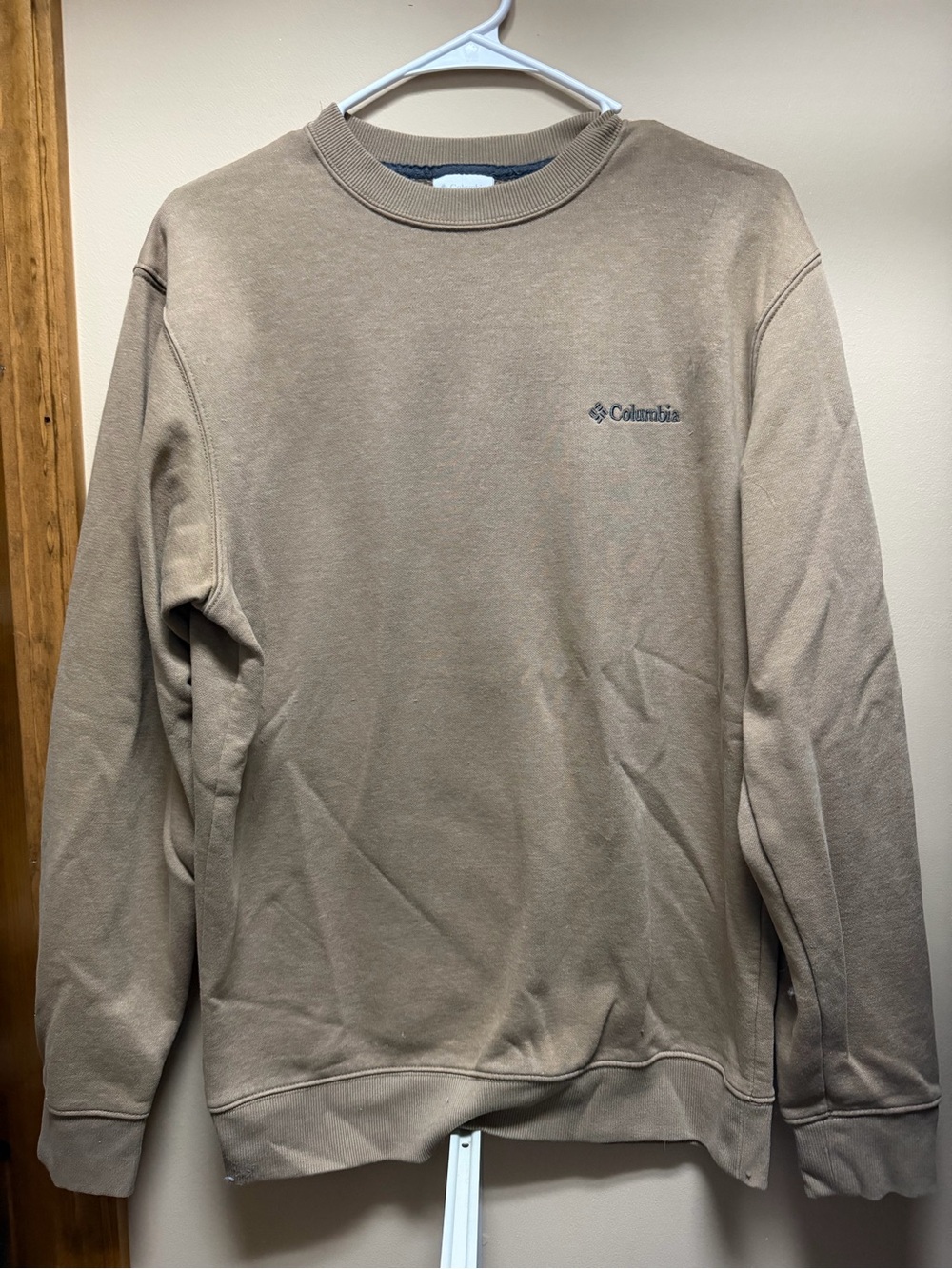 Columbia Crewneck Sweatshirt in Light Brown